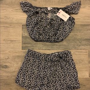 Floral two piece set never worn